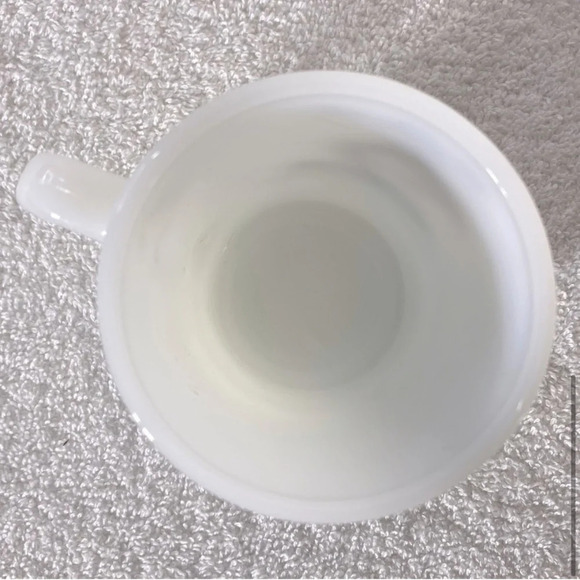 Vintage Fawcett Lake  Resort Alberta Walleye Milk Glass Mug - Picture 7 of 9